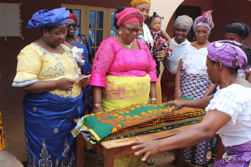 Lady Victoria Sharing Christmas Gifts to Mothers