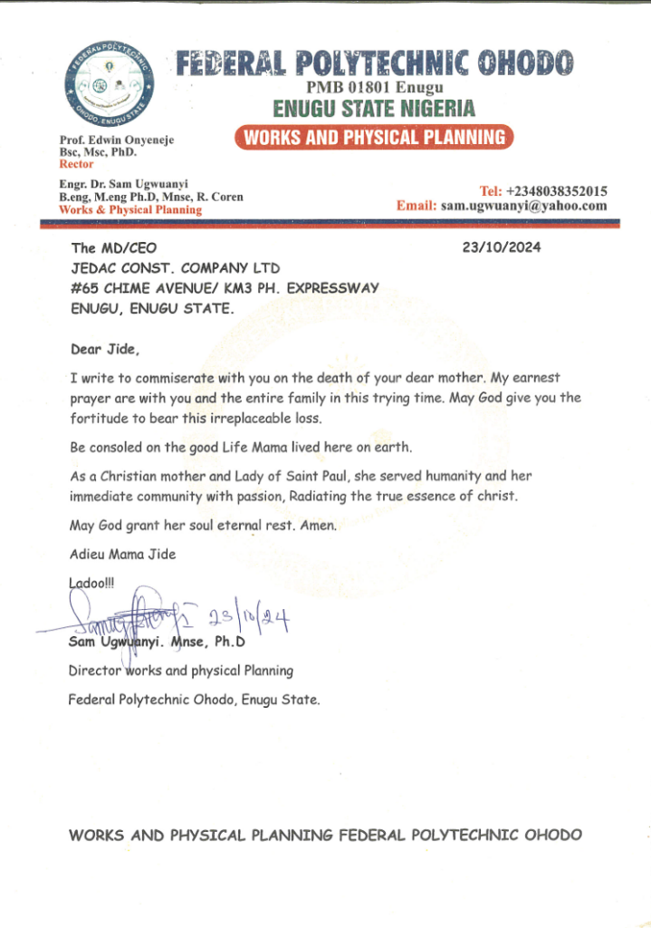 Sam Ugwuanyi Mnse, Ph.D.